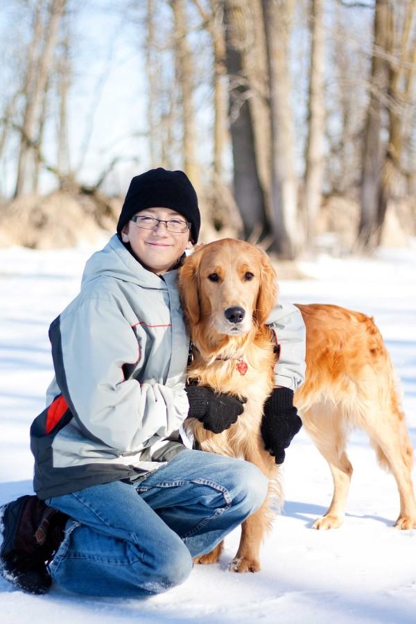 Nathan+Hatch+%28%E2%80%9818%29+and+his+service+dog+Sunny+join+us+at+Brookfield+Central+this+year.+Sunny+is+the+district%E2%80%99s+first+service+dog.