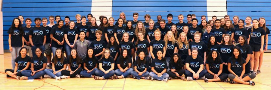BC DECA pose in their matching DECA t-shirt. The shirt states this years DECA motto: Own Your Future.