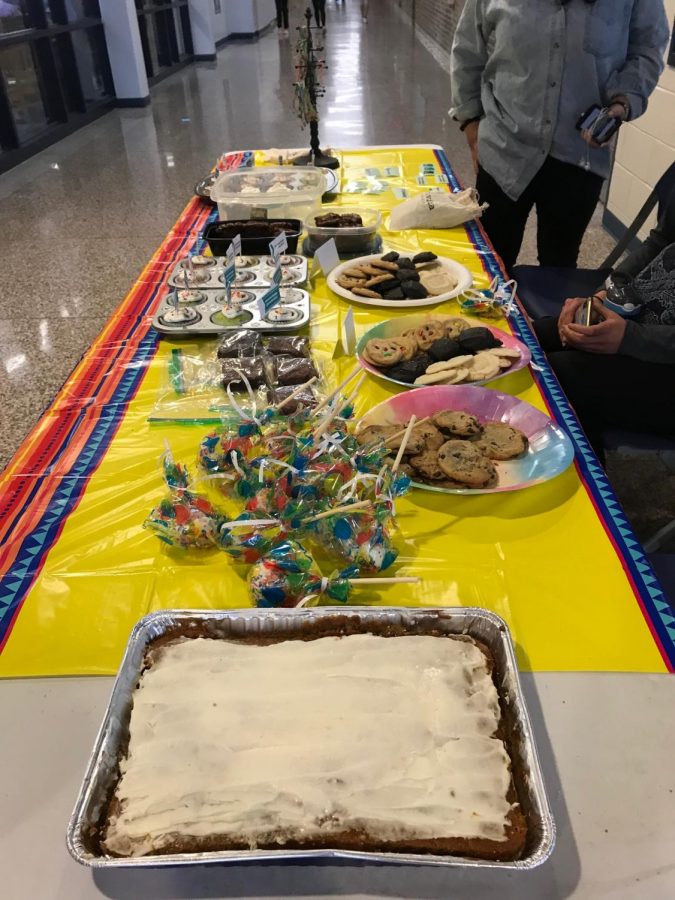 A table of baked goods ranging from pumpkin bars to marshmallow pops were sold and presented at the event with great success. 