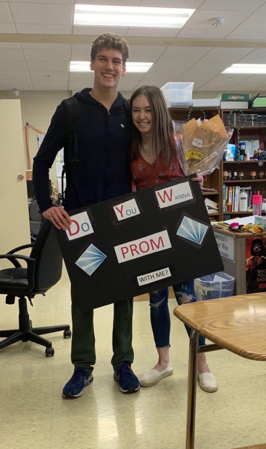 Not only did Riley Feng (20) win the title of Distinguished Young Woman of Brookfield, she also won a DYW proposal complete with flowers. Junior class liaison Michael Linnihan (20) delivered his proposal in the classroom of junior class and DYW advisor Mrs. Linnihan. Feng was pleasantly surprised by the gesture: I was totally not expecting it at all that day!