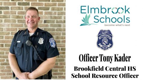 The photo above was the announcement for the arrival of Officer Kader on the Brookfield Central High School Twitter account. 