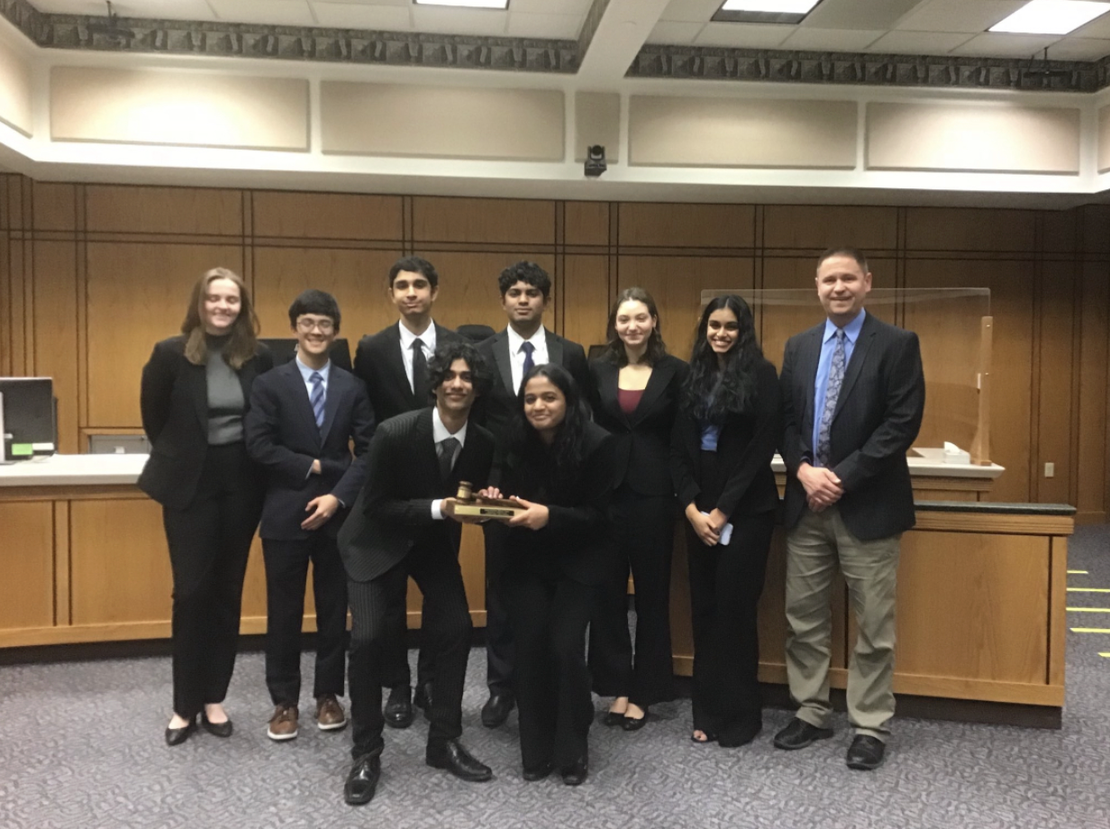 BCMT team one at regionals posing with their trophy. Photo credit: Jon Vogt
